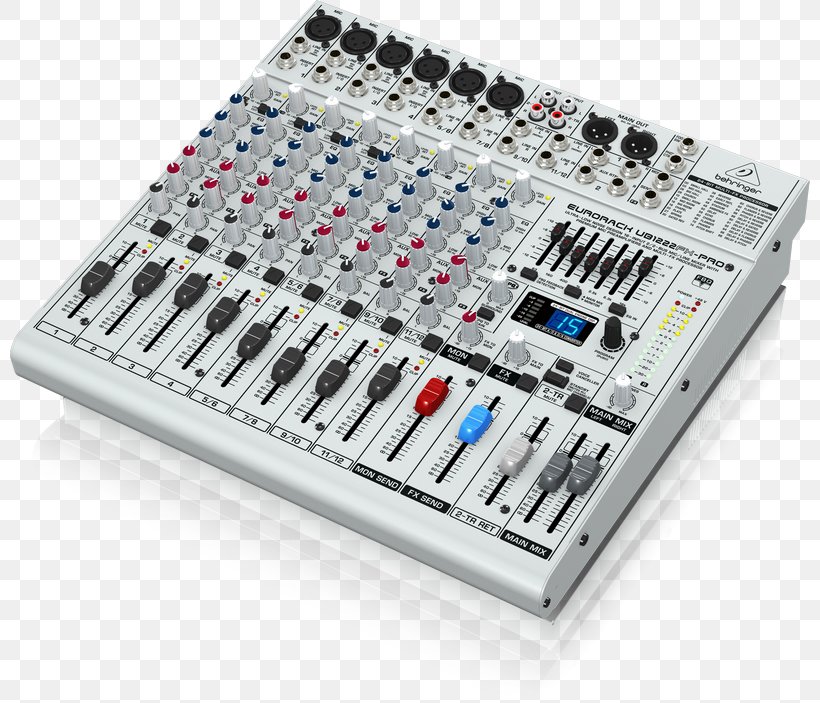Audio Mixers BEHRINGER Behringer EURORACK UB1222FX-PRO Public Address Systems, PNG, 800x703px, 19inch Rack, Audio Mixers, Analog Signal, Audio, Audio Equipment Download Free