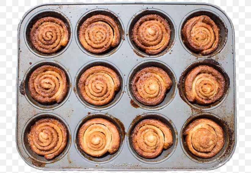 Muffin Cinnamon Roll Sticky Bun Dulce De Leche Puff Pastry, PNG, 740x564px, Muffin, Baked Goods, Baking, Caramel, Cinnamon Download Free