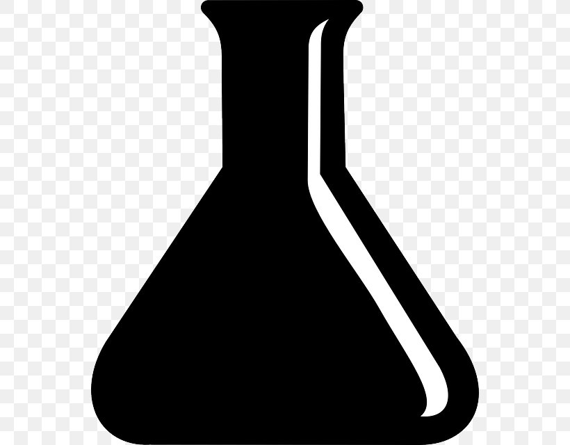 Beaker Laboratory Flasks Chemistry, PNG, 558x640px, Beaker, Black, Black And White, Chemical Reaction, Chemistry Download Free