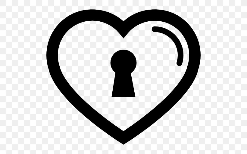 Heart Shape Lock, PNG, 512x512px, Heart, Area, Black And White, Coloring Book, Lock Download Free