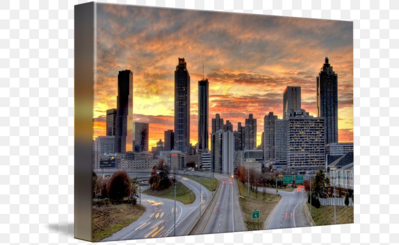 Downtown Atlanta Atlanta Skyline Realty Night Before Dawn Imagekind, PNG, 650x504px, Downtown Atlanta, Atlanta, Canvas, Canvas Print, Cinema Download Free