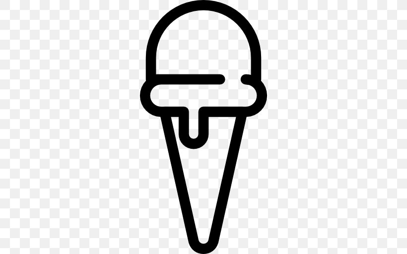 Ice Cream Cones Sundae, PNG, 512x512px, Ice Cream Cones, Black And White, Caramel, Cone, Cream Download Free
