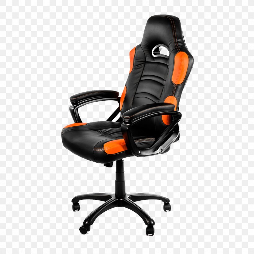 Swivel Chair Video Game Gaming Chair Project CARS, PNG, 1000x1000px, Chair, Black, Comfort, Furniture, Gaming Chair Download Free