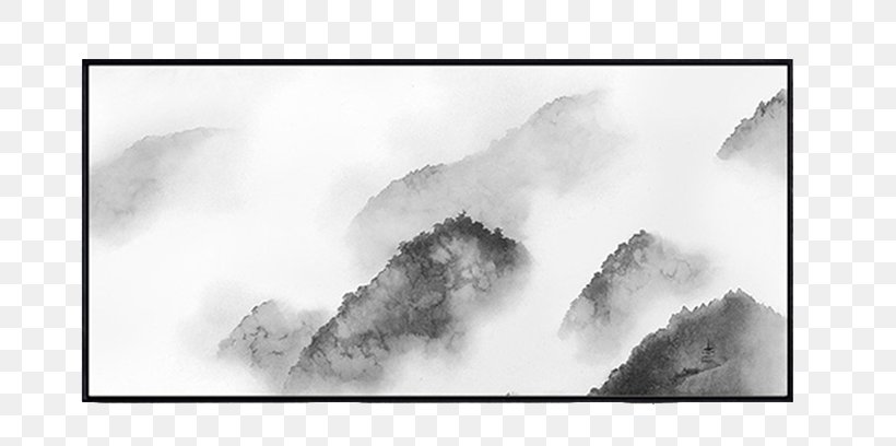 Black And White Painting Ink, PNG, 790x408px, Black And White, Artwork, Black, Cloud, Drawing Download Free