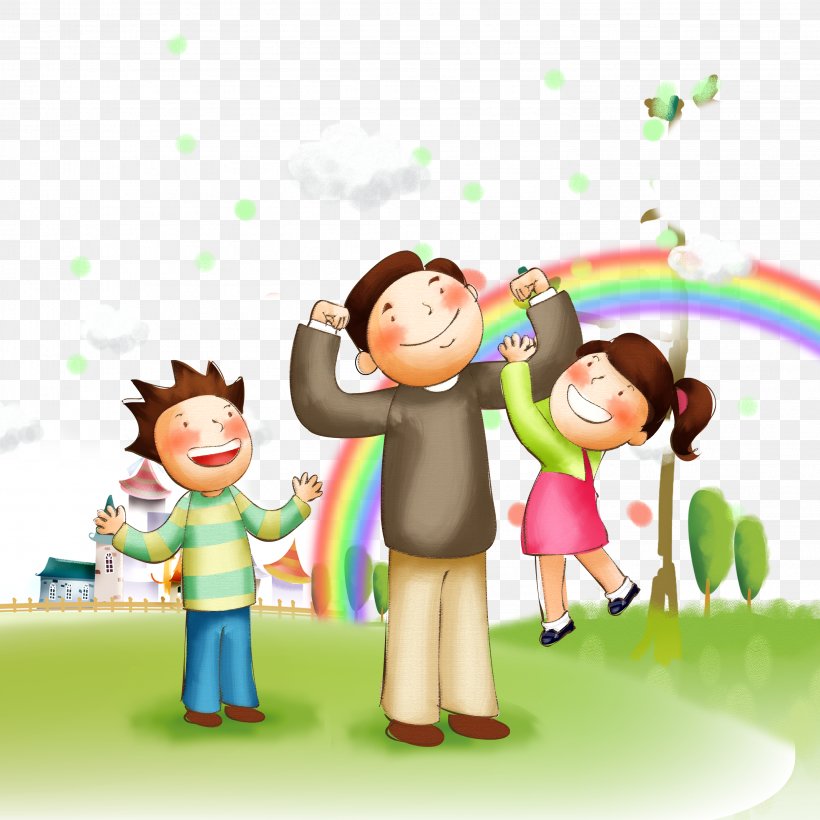 Family Happiness Father, PNG, 2954x2954px, Family, Art, Cartoon, Child, Child Discipline Download Free