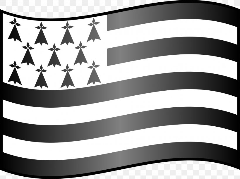 Flag Of Brittany Breton, PNG, 2166x1618px, Brittany, Black And White, Brand, Breton, Bzh Download Free