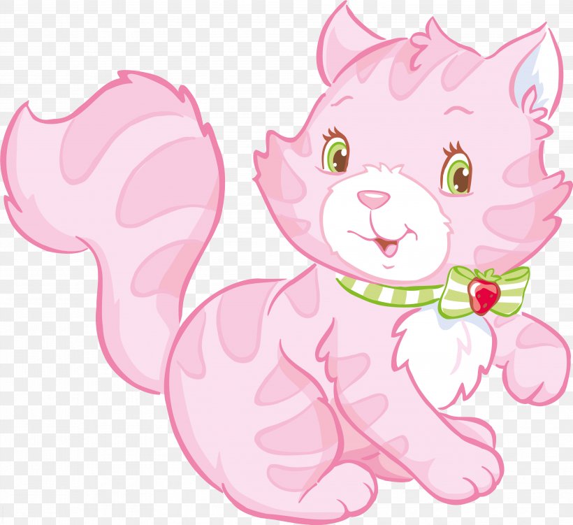 Kitten Cat Shortcake Marie Hello Kitty, PNG, 3769x3456px, Watercolor, Cartoon, Flower, Frame, Heart Download Free
