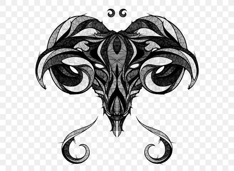 Aries Astrological Sign Tattoo Zodiac Taurus, PNG, 600x600px, Aries, Art, Astrological Sign, Astrology, Black And White Download Free