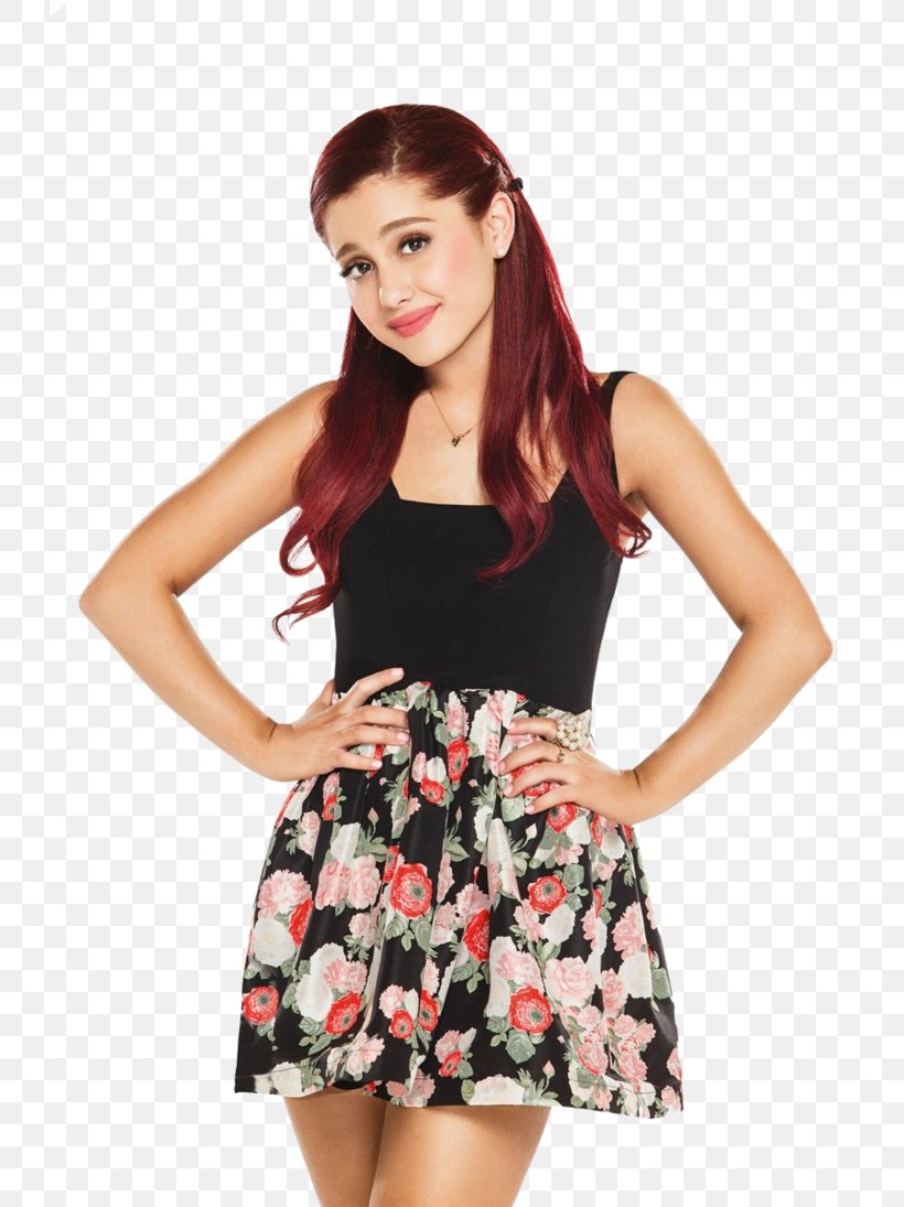 Ariana Grande Victorious Cat Valentine Nickelodeon Female, PNG, 730x1095px, Watercolor, Cartoon, Flower, Frame, Heart Download Free