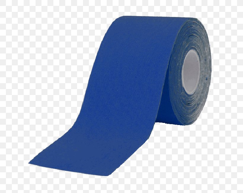 Elastic Therapeutic Tape Adhesive Tape Kinesiology Gaffer Tape Therapy, PNG, 650x650px, Elastic Therapeutic Tape, Adhesive Tape, Athlete, Black, Blue Download Free