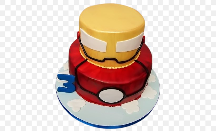 Iron Man Birthday Cake Torte Cake Decorating, PNG, 500x500px, Iron Man, Batman, Birthday, Birthday Cake, Cake Download Free