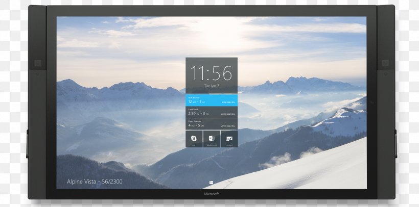 Surface Hub Microsoft Intel Core I7 Touchscreen, PNG, 1512x750px, 4k Resolution, Surface Hub, Cloud, Computer, Computer Hardware Download Free