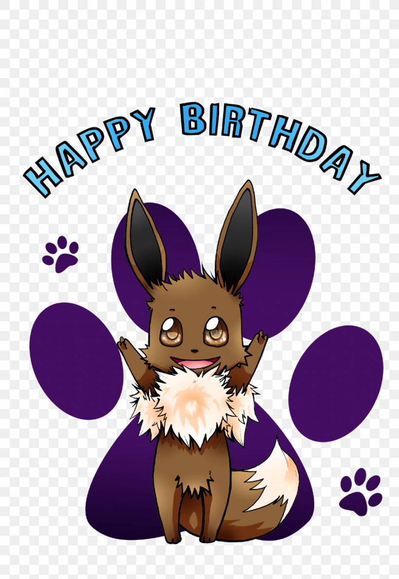 Eevee Birthday Cake Happy Birthday To You Domestic Rabbit, PNG, 900x1305px, Eevee, Birthday, Birthday Cake, Carnivoran, Cartoon Download Free