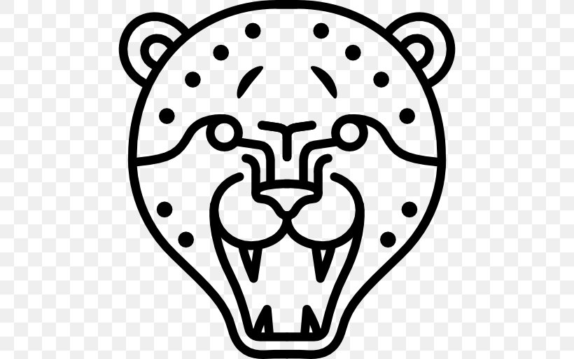 Tiger Leopard Clip Art, PNG, 512x512px, Tiger, Black, Black And White, Face, Head Download Free