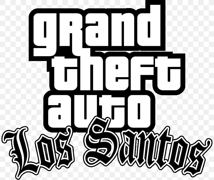 Grand Theft Auto: San Andreas Grand Theft Auto: Vice City Grand Theft Auto III Grand Theft Auto V PlayStation 2, PNG, 810x690px, Grand Theft Auto San Andreas, Area, Black, Black And White, Brand Download Free