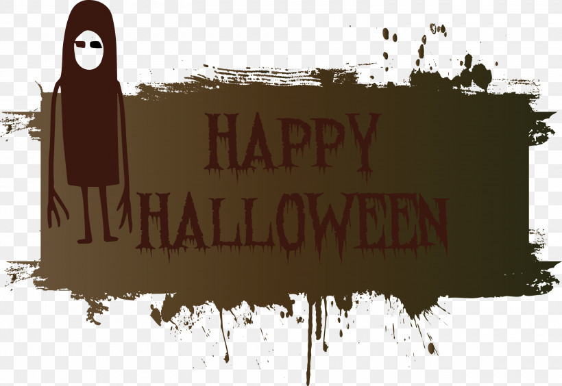 Happy Halloween, PNG, 3000x2066px, Happy Halloween, Cartoon, Grunge, Painting, Poster Download Free