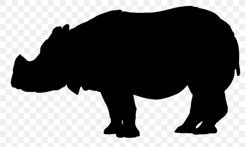 Rhinoceros Clip Art Domestic Pig Image Silhouette, PNG, 1600x964px, Rhinoceros, Animal Figure, Black Rhinoceros, Blackandwhite, Domestic Pig Download Free