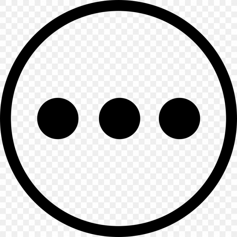 Button Menu Symbol, PNG, 980x980px, Button, Black, Black And White, Emoticon, Facial Expression Download Free