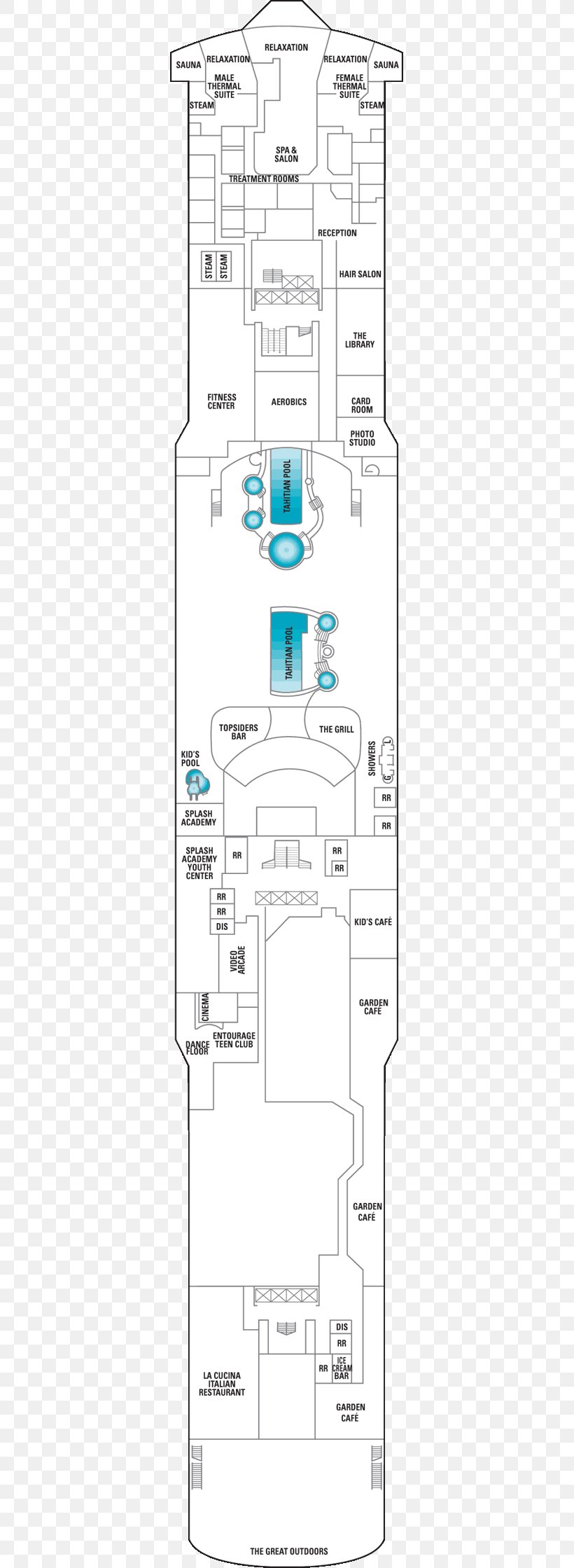 Deck Norwegian Pearl Floor Plan Norwegian Gem Norwegian Cruise Line, PNG, 333x2239px, Deck, Area, Artwork, Bar, Black And White Download Free