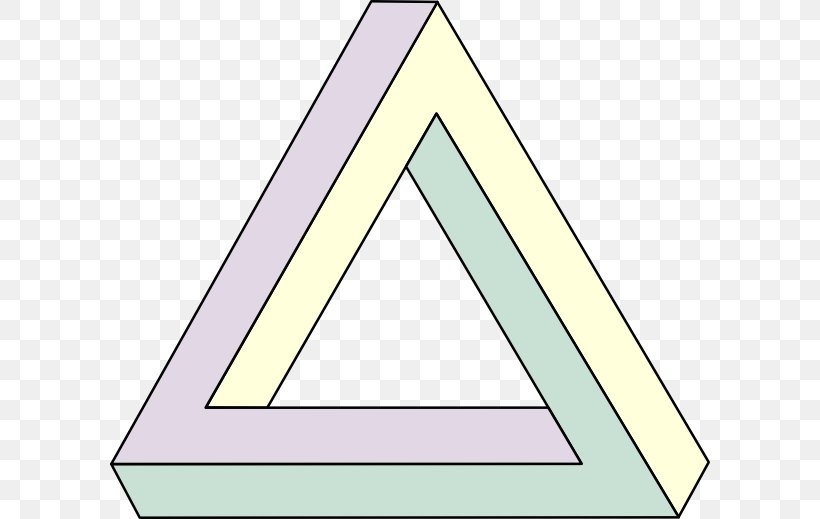 Penrose Triangle Penrose Stairs Impossible Object Mathematician, PNG, 600x519px, Penrose Triangle, Area, Dimension, Impossible Cube, Impossible Object Download Free