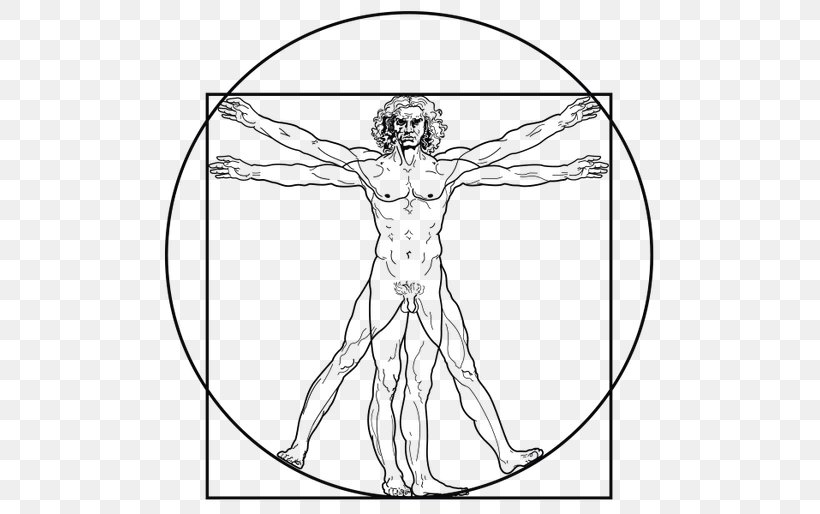 Vitruvian Man The Creation Of Adam Drawing, PNG, 514x514px, Watercolor, Cartoon, Flower, Frame, Heart Download Free