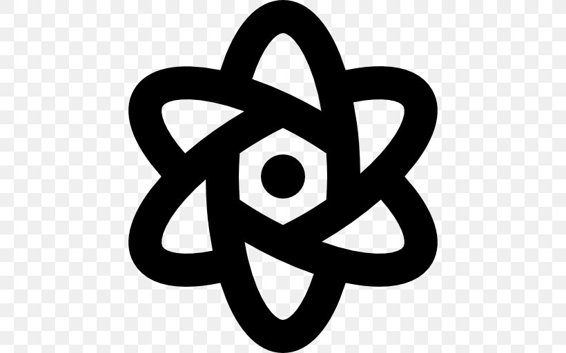 Atomic Physics Symbol, PNG, 512x512px, Atom, Atomic Nucleus, Atomic Physics, Black And White, Logo Download Free