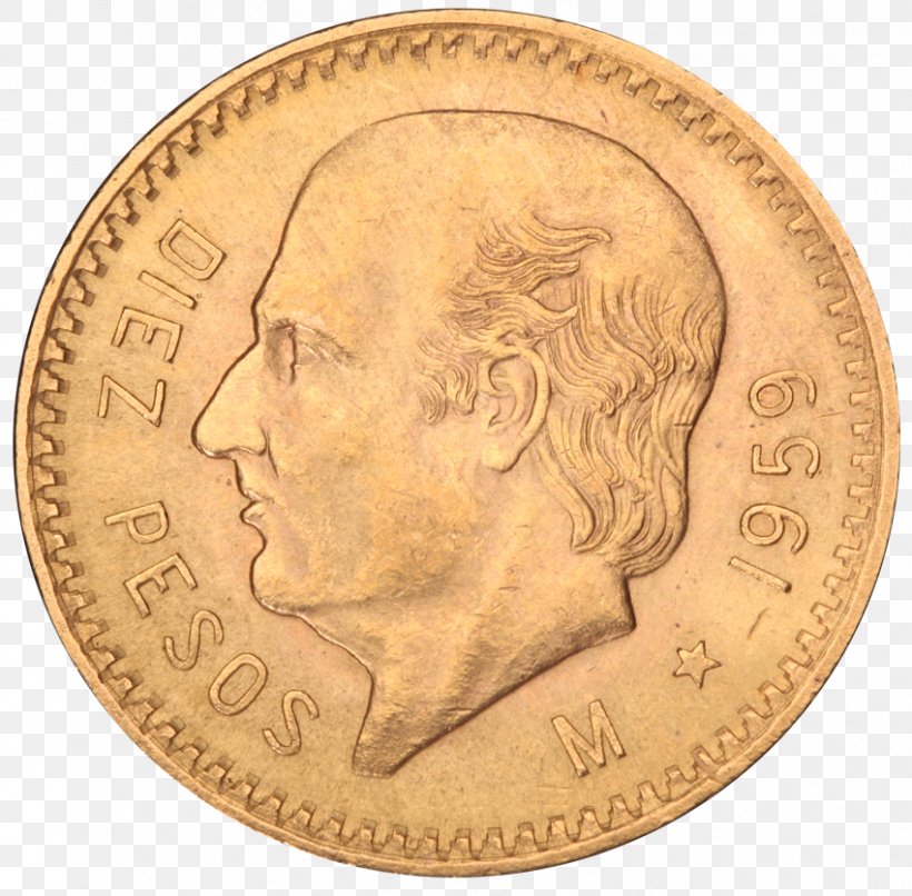 Gold Coin Gold Coin Mexico Mexican Peso, PNG, 850x836px, Coin, American Gold Eagle, Bullion, Coin Collecting, Copper Download Free