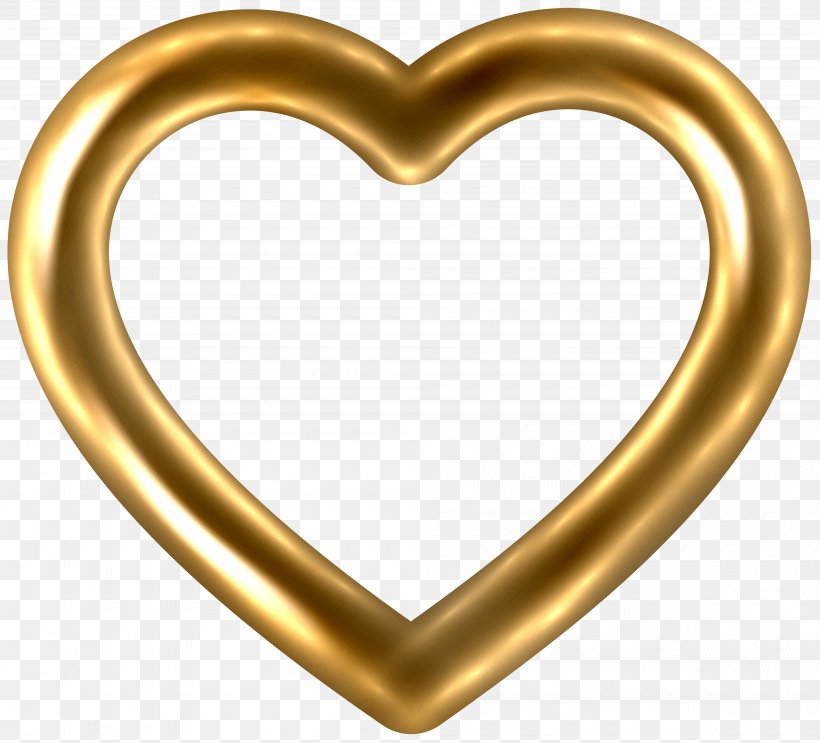 Heart Gold Clip Art, PNG, 4000x3625px, Heart, Body Jewelry, Brass, Color, Colored Gold Download Free