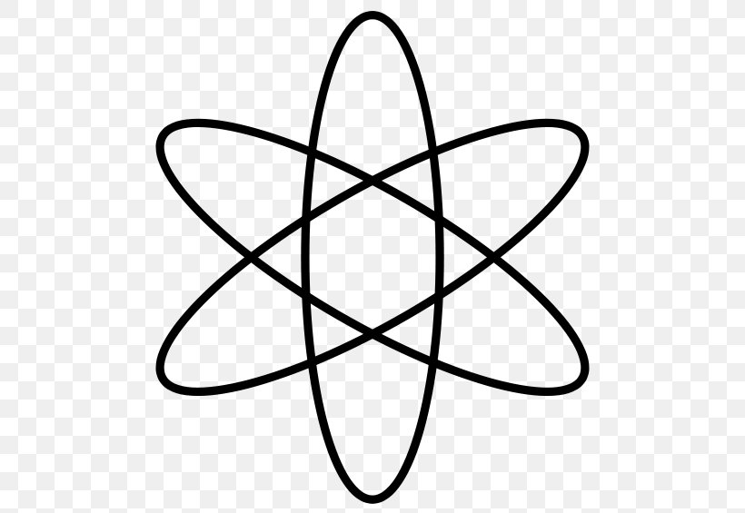 Atom Symbol Stock Photography Clip Art, PNG, 500x565px, Atom, Area, Atomic Theory, Black, Black And White Download Free