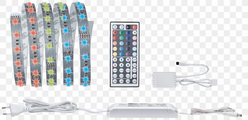 LED Strip Light Light-emitting Diode RGB Color Space Paulmann Licht GmbH, PNG, 3000x1453px, Light, Color, Color Rendering Index, Computer Accessory, Electric Potential Difference Download Free