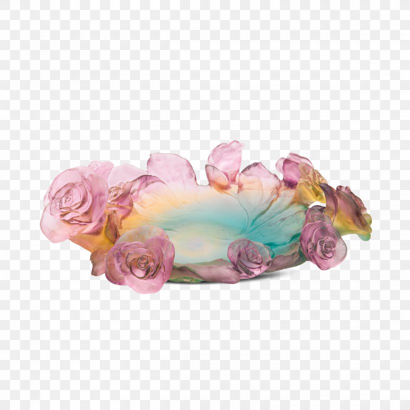 Rose Daum Pink Glass Green, PNG, 2500x2500px, Rose, Art, Blue, Crystal, Cut Flowers Download Free
