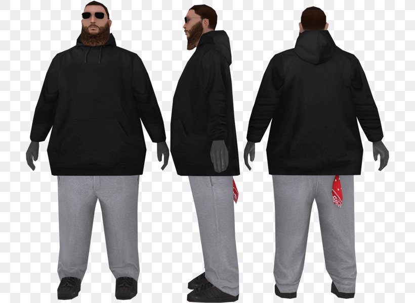 Hoodie Grand Theft Auto: San Andreas San Andreas Multiplayer Clothing Los Santos, PNG, 718x600px, Hoodie, Clothing, Collar, Grand Theft Auto, Grand Theft Auto San Andreas Download Free