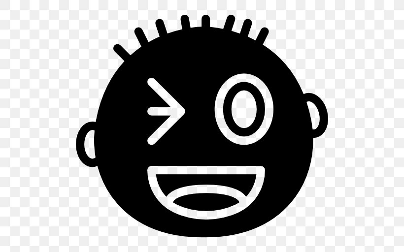 Smiley Emoticon Icon Design, PNG, 512x512px, Smiley, Avatar, Black And White, Emoticon, Facial Expression Download Free