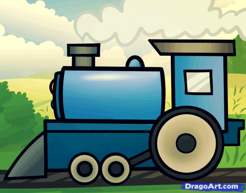 Train Drawing Cartoon Clip Art, PNG, 890x700px, Train, Cartoon, Drawing, Games, Howto Download Free