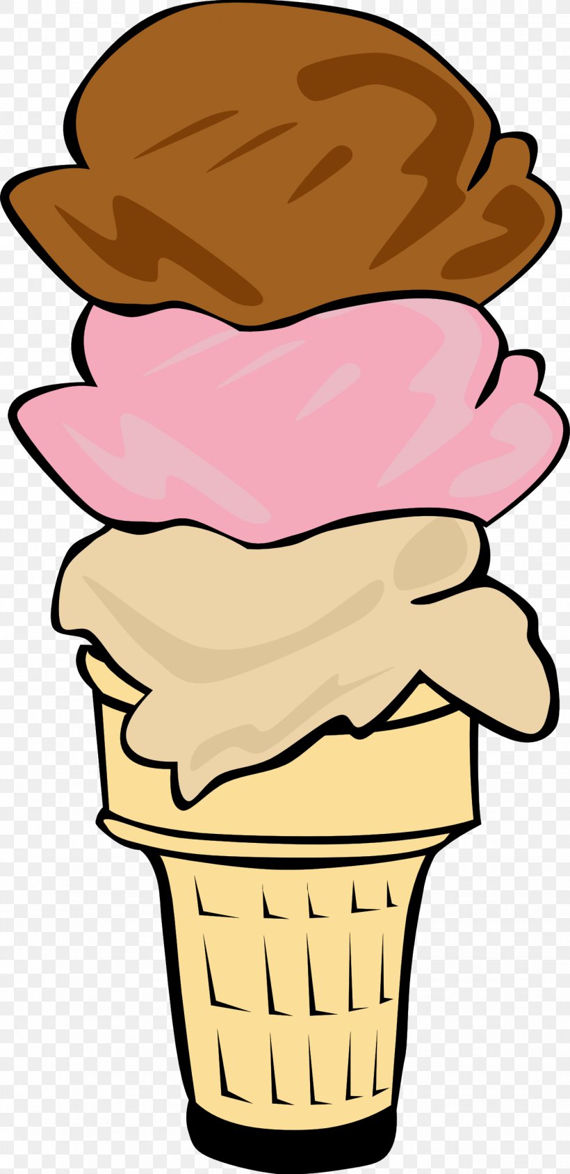 Ice Cream Cone Sundae Clip Art, PNG, 1331x2741px, Ice Cream, Chocolate, Cream, Dairy Product, Dessert Download Free