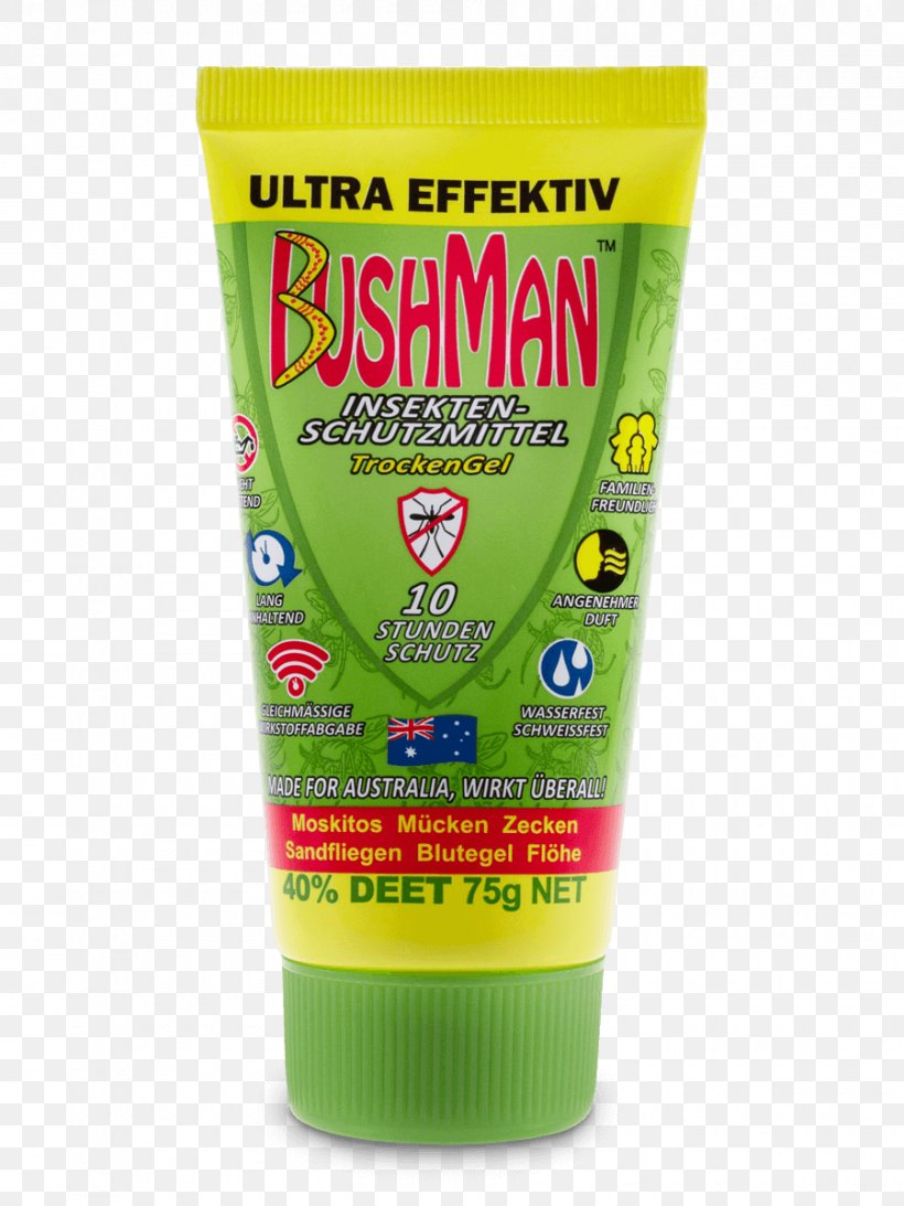 Insektenschutz Sunscreen Mosquito Bushman Trockengel 75 G Household Insect Repellents, PNG, 900x1200px, Insektenschutz, Aftersun, Deet, Gel, Household Insect Repellents Download Free
