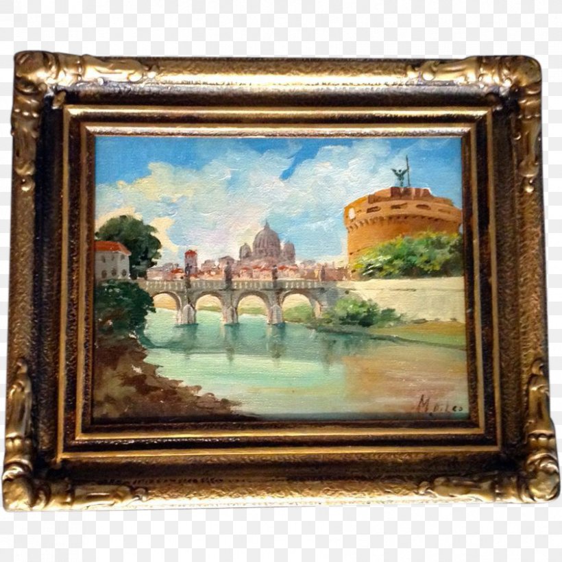 Castel Sant'Angelo Ponte Sant'Angelo Tiber Still Life Painting, PNG, 841x841px, Tiber, Antique, Art, Artist, Artwork Download Free