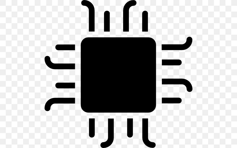 Integrated Circuits & Chips Electronics, PNG, 512x512px, Integrated Circuits Chips, Area, Black, Black And White, Brand Download Free