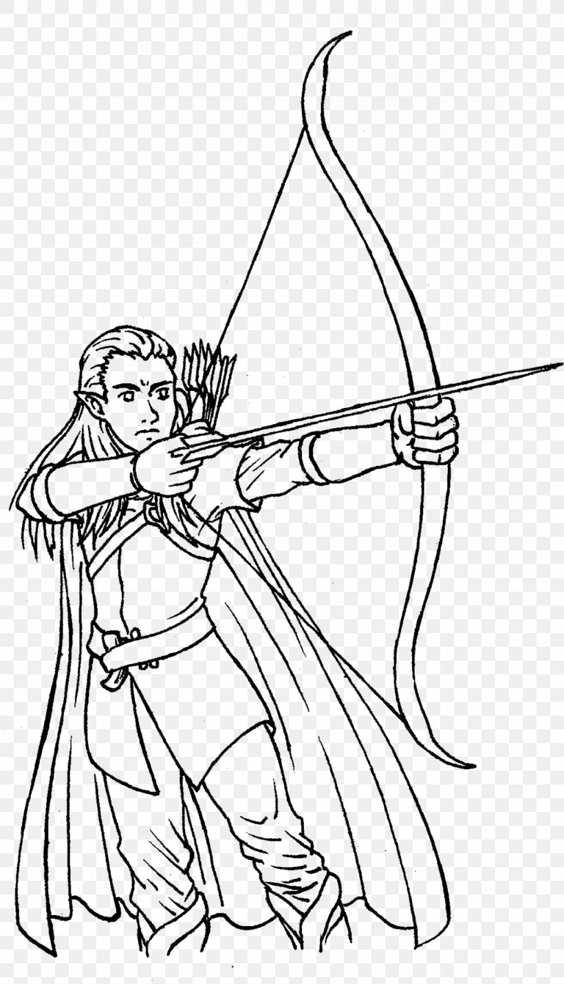 Legolas Lego The Lord Of The Rings The Hobbit Thranduil, PNG, 1024x1787px, Legolas, Arm, Black, Black And White, Coloring Book Download Free
