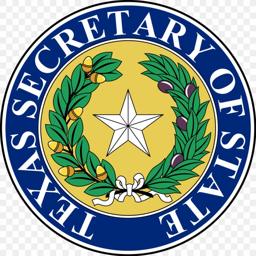 Secretary Of State Of Texas Texas Senate Seal Of Texas, PNG, 1024x1024px, Texas, Area, Artwork, Constitution Of Texas, Executive Branch Download Free