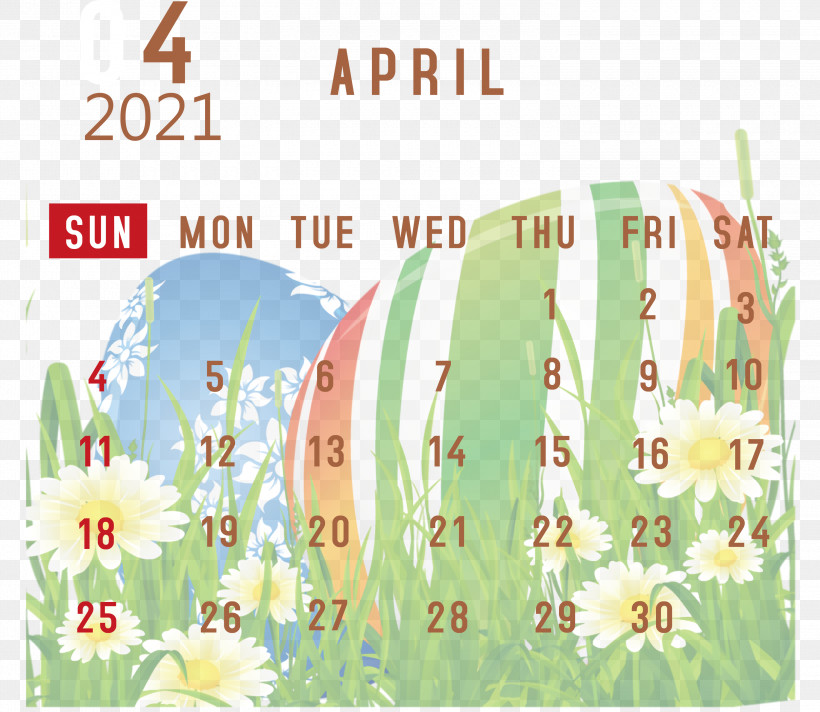 April 2021 Printable Calendar April 2021 Calendar 2021 Calendar, PNG, 3000x2608px, 2021 Calendar, April 2021 Printable Calendar, Green, Meadow, Meter Download Free