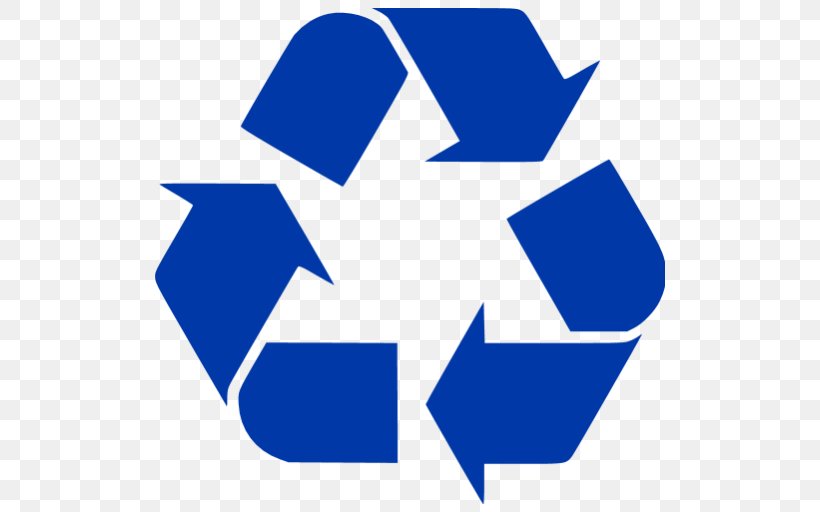 Recycling Symbol Paper Sticker Recycling Bin, PNG, 512x512px, Recycling Symbol, Area, Blue, Brand, Decal Download Free
