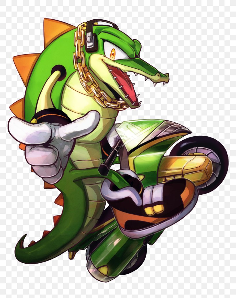 Vector The Crocodile Sonic Riders Sonic Free Riders Espio The Chameleon Sonic The Hedgehog, PNG, 774x1032px, Vector The Crocodile, Art, Cartoon, Espio The Chameleon, Fictional Character Download Free
