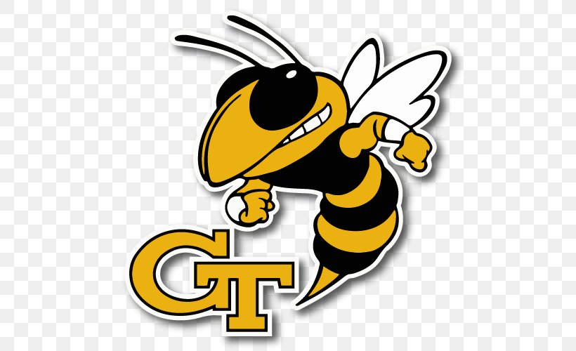 Georgia Institute Of Technology Georgia Tech Yellow Jackets Football Georgia Tech Yellow Jackets Women's Basketball NCAA Division I Football Bowl Subdivision University, PNG, 500x500px, Georgia Institute Of Technology, American Football, Artwork, Atlanta, Bee Download Free