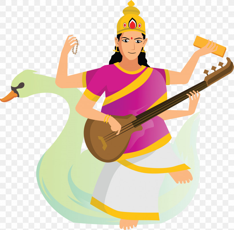 Vasant Panchami Happy Vasant Panchami, PNG, 3000x2948px, Vasant Panchami, Cartoon, Costume, Costume Design, Happy Vasant Panchami Download Free