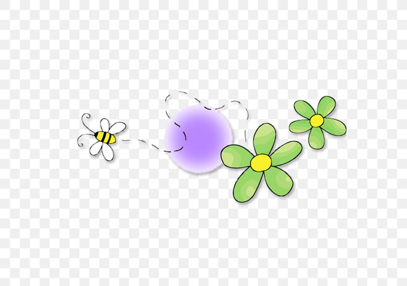 Bee Flower, PNG, 576x576px, Bee, Cartoon, Flora, Flower, Flowering Plant Download Free