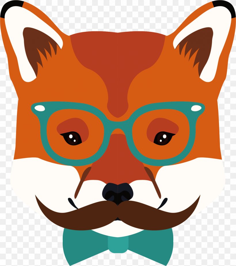 Hipster Fox Moustache Illustration, PNG, 1362x1534px, Hipster, Animal, Art, Carnivoran, Dog Download Free