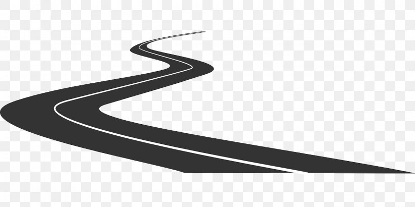 Road Curve Clip Art, PNG, 1280x640px, Road Curve, Black And White, Curve, Highway, Road Download Free