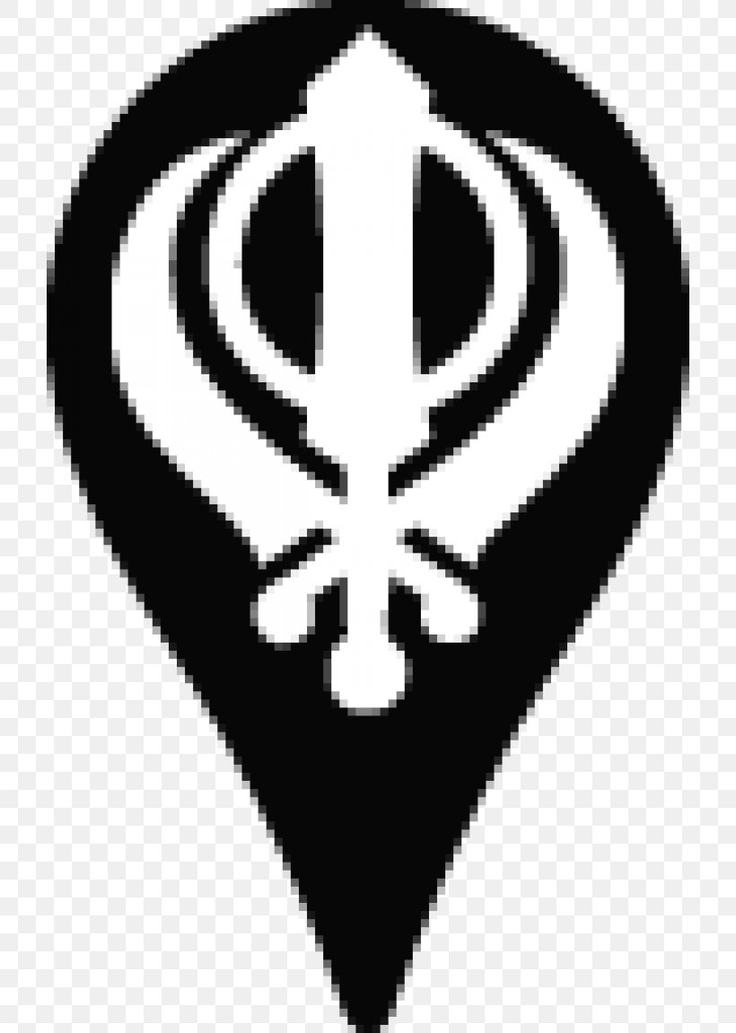 Sikhism Khanda Gurdwara Nishan Sahib, PNG, 716x1151px, Sikhism, Black And White, Brand, Chakram, Gurdwara Download Free