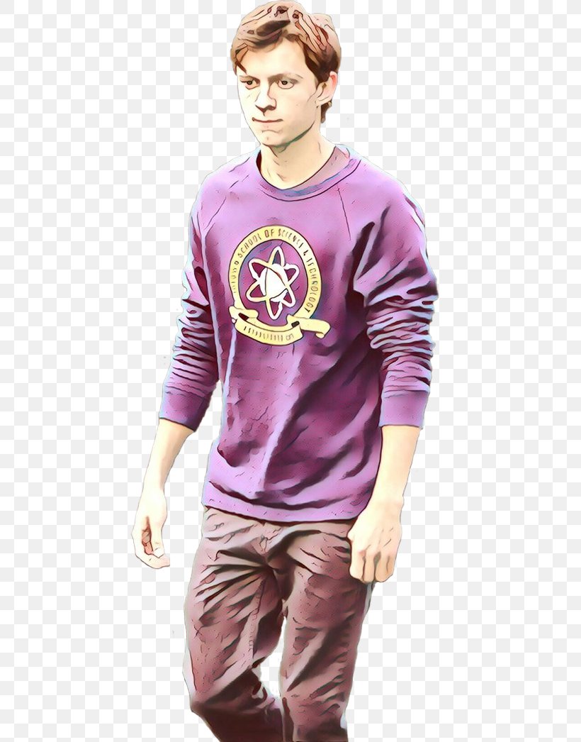 Clothing T-shirt Violet Sleeve Purple, PNG, 700x1046px, Cartoon, Clothing, Cool, Longsleeved Tshirt, Magenta Download Free